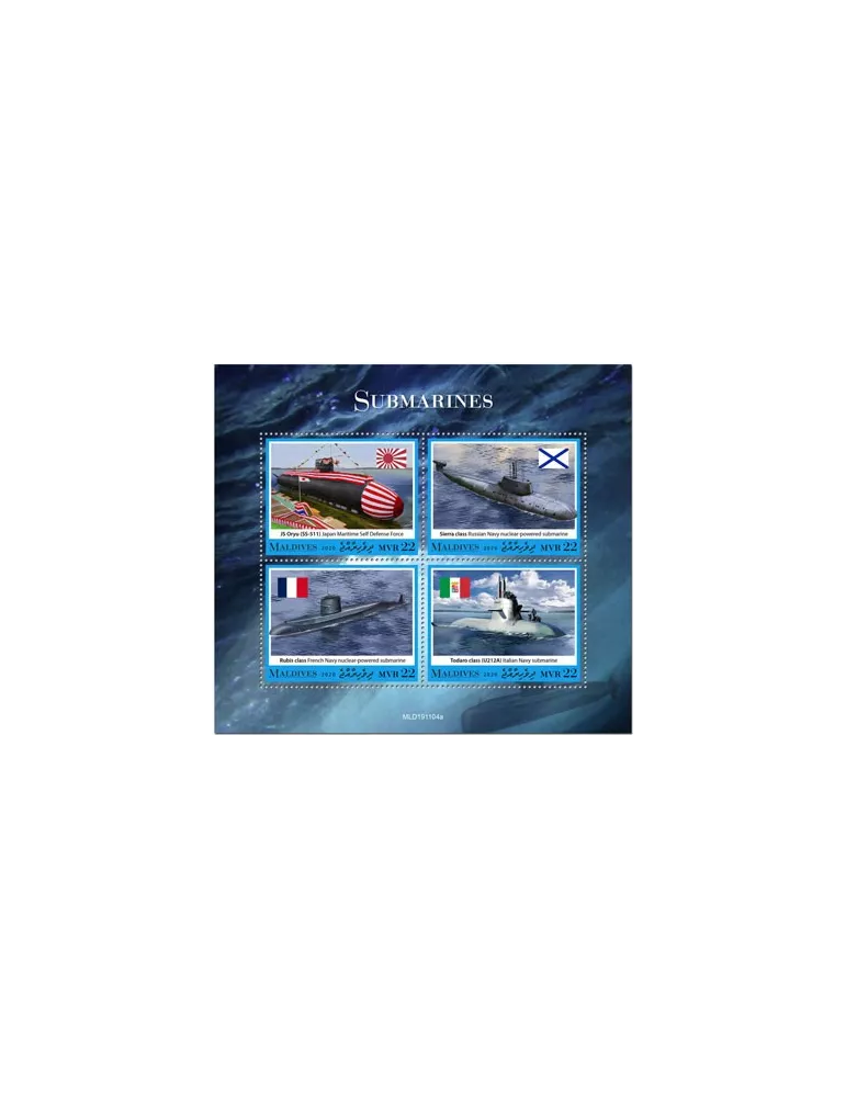 n° 7286/7289 - Timbre MALDIVES Poste