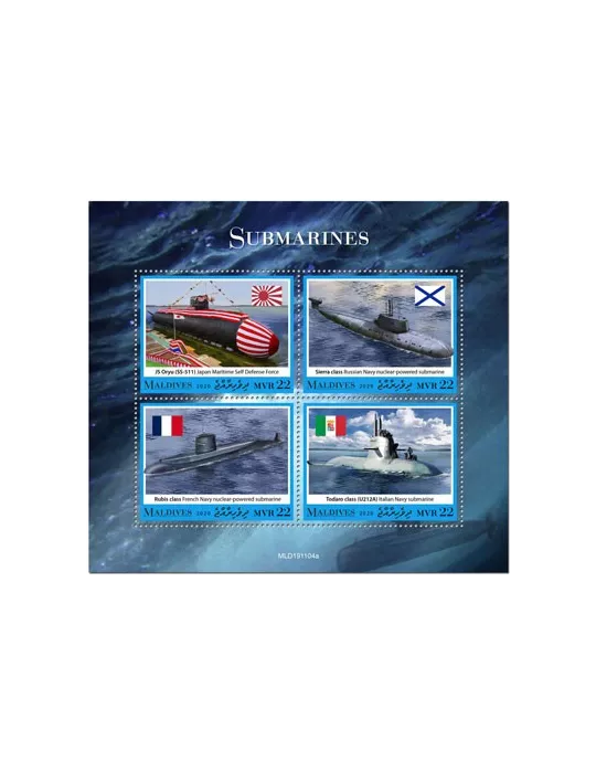 n° 7286/7289 - Timbre MALDIVES Poste