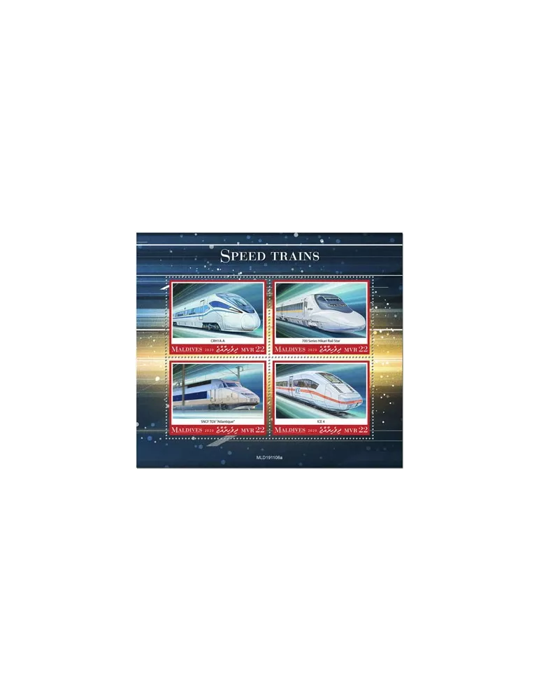 n° 7294/7297 - Timbre MALDIVES Poste