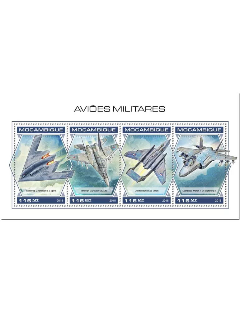 n° 7982/7985 - Timbre MOZAMBIQUE Poste