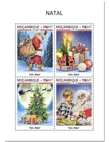 n° 8050/8053 - Timbre MOZAMBIQUE Poste