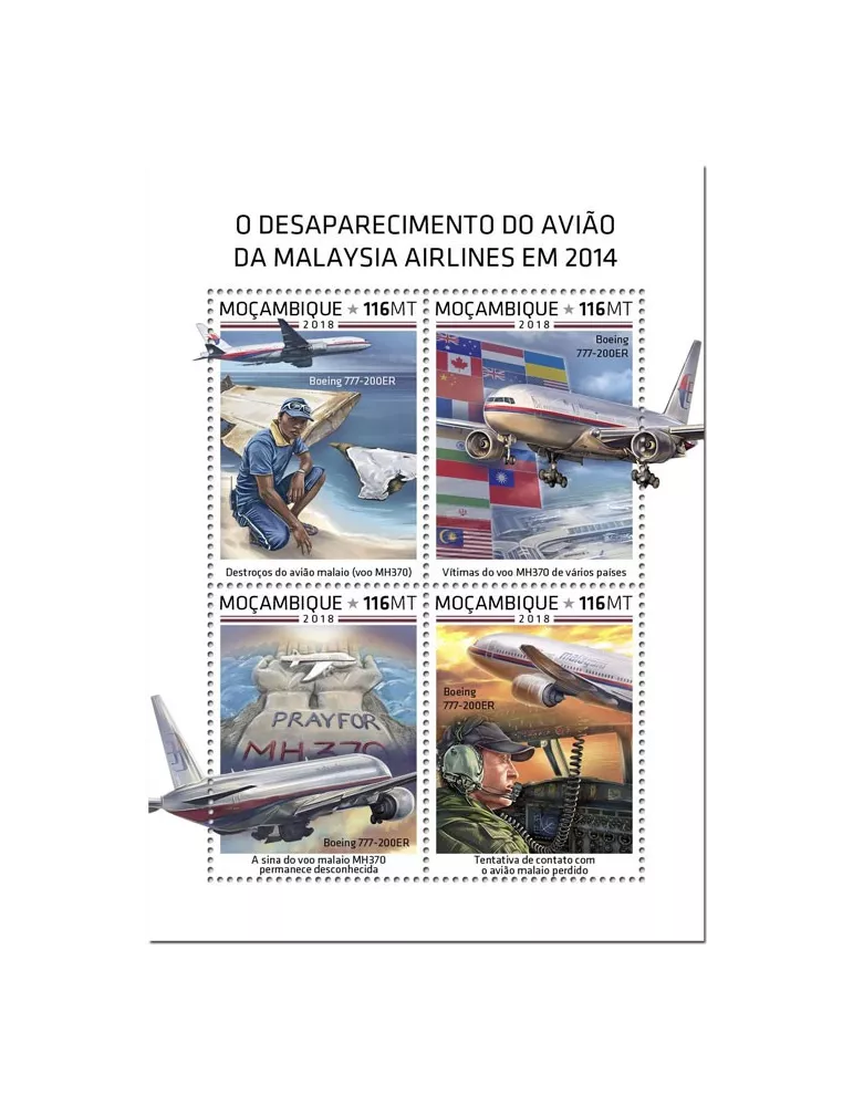 n° 8070/8073 - Timbre MOZAMBIQUE Poste