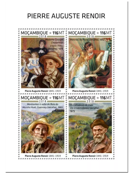 n° 8110/8113 - Timbre MOZAMBIQUE Poste