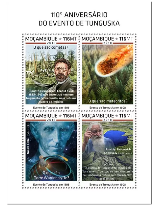 n° 8122/8125 - Timbre MOZAMBIQUE Poste