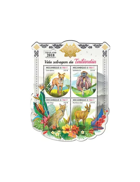 n° 8155/8158 - Timbre MOZAMBIQUE Poste