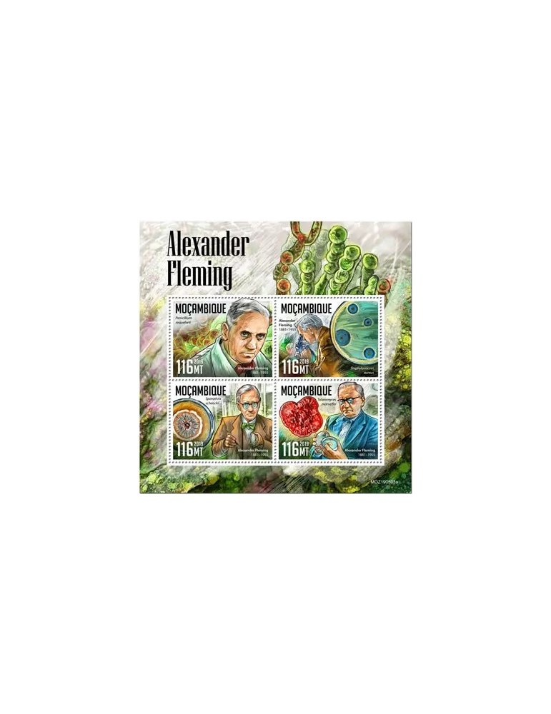 n° 8650/8653 - Timbre MOZAMBIQUE Poste