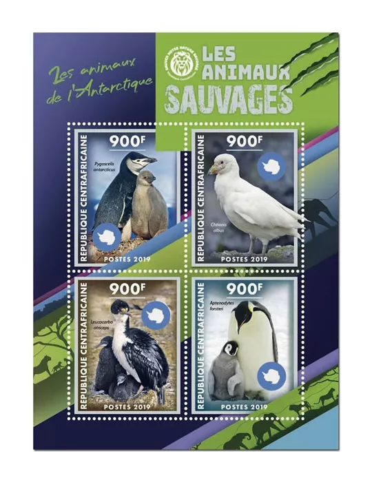 n° 6236/6239 - Timbre CENTRAFRIQUE Poste