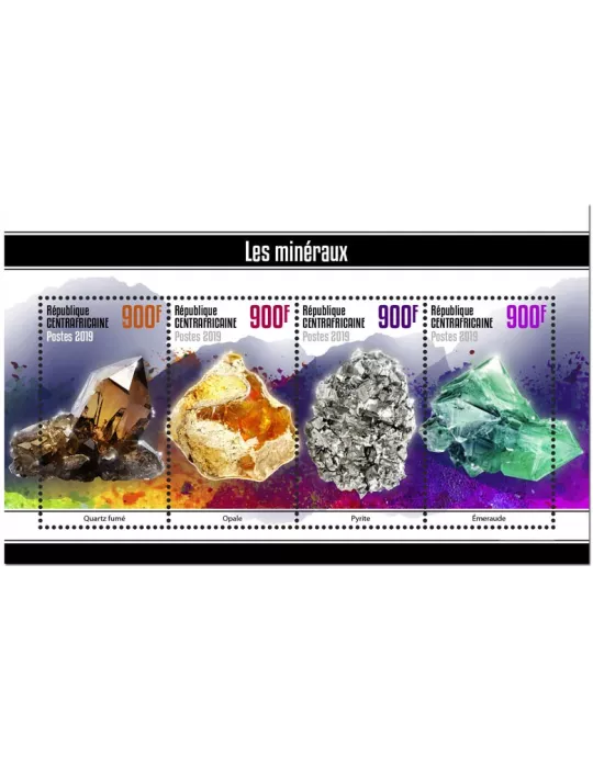 n° 6244/6247 - Timbre CENTRAFRIQUE Poste