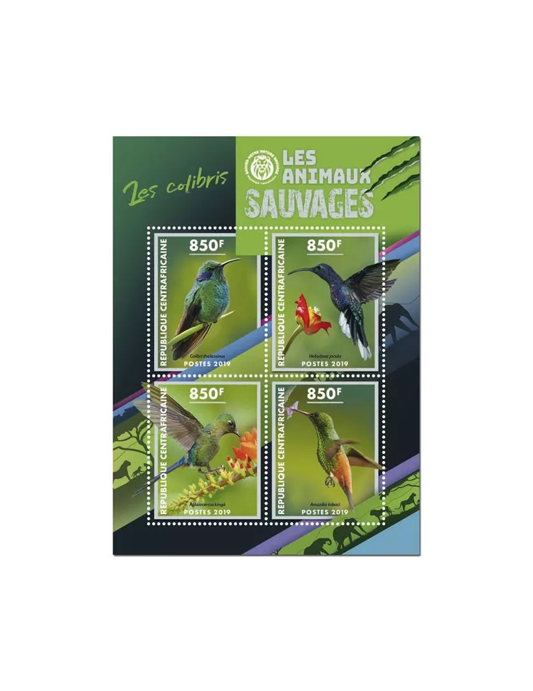 n° 6248/6251 - Timbre CENTRAFRIQUE Poste