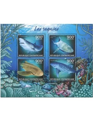 n° 6286/6289 - Timbre CENTRAFRIQUE Poste