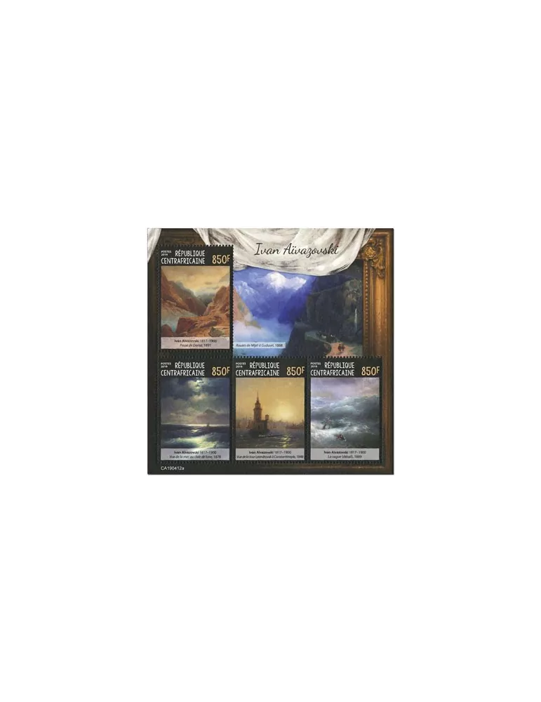 n° 6314/6317 - Timbre CENTRAFRIQUE Poste