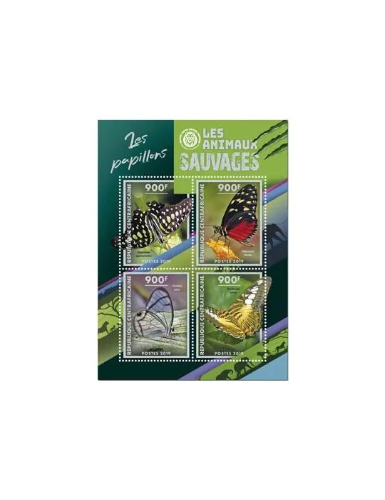 n° 6350/6353 - Timbre CENTRAFRIQUE Poste