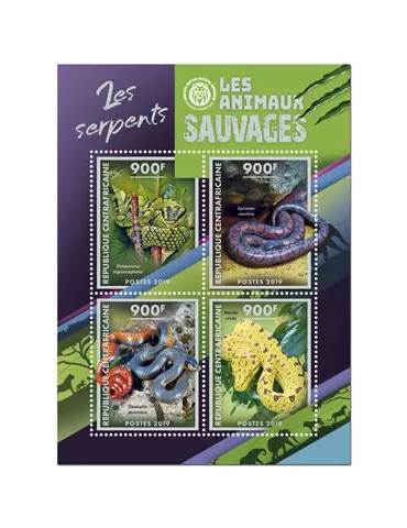 n° 6358/6361 - Timbre CENTRAFRIQUE Poste