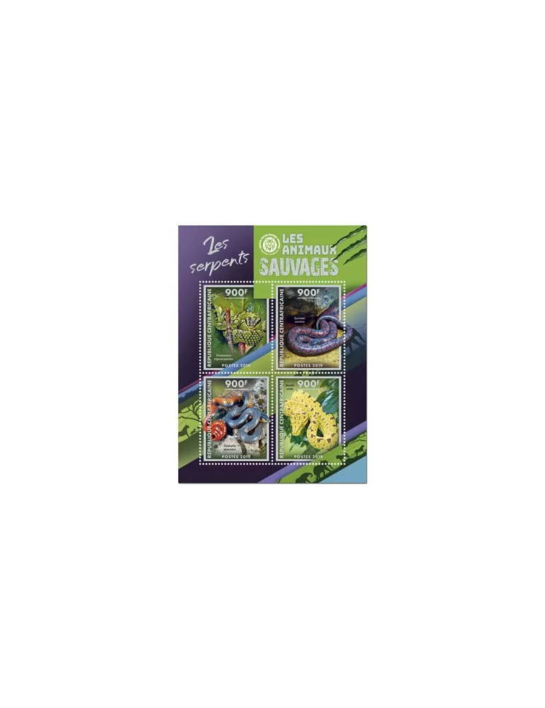 n° 6358/6361 - Timbre CENTRAFRIQUE Poste