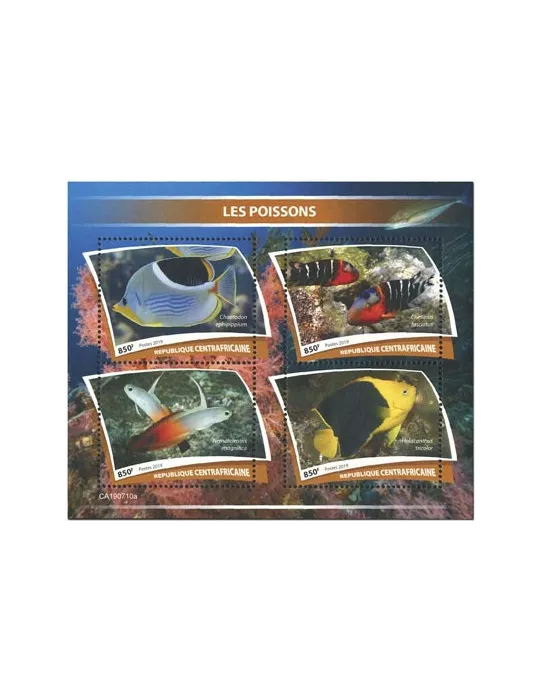 n° 6496/6499 - Timbre CENTRAFRIQUE Poste