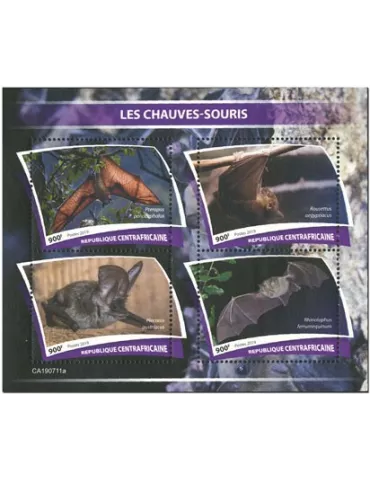 n° 6500/6503 - Timbre CENTRAFRIQUE Poste