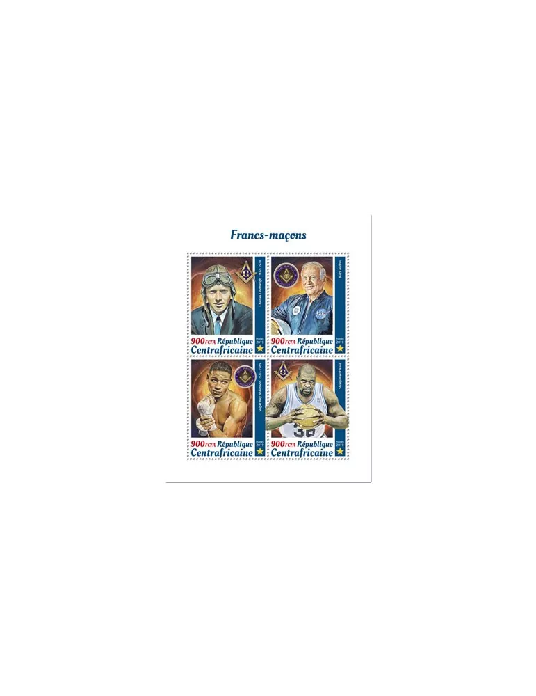 n° 6536/6539 - Timbre CENTRAFRIQUE Poste