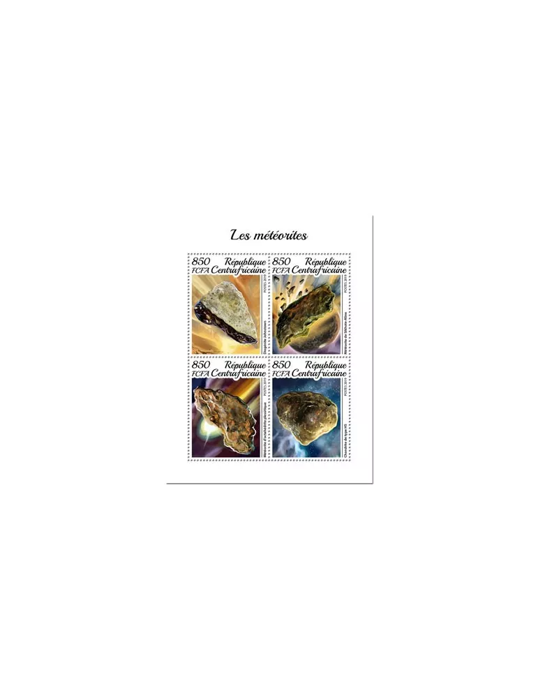 n° 6589/6592 - Timbre CENTRAFRIQUE Poste