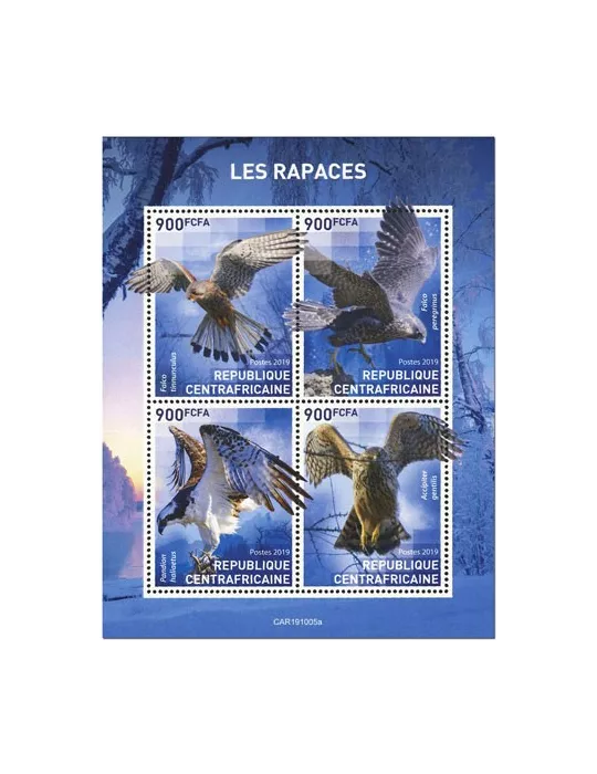 n° 6657/6660 - Timbre CENTRAFRIQUE Poste