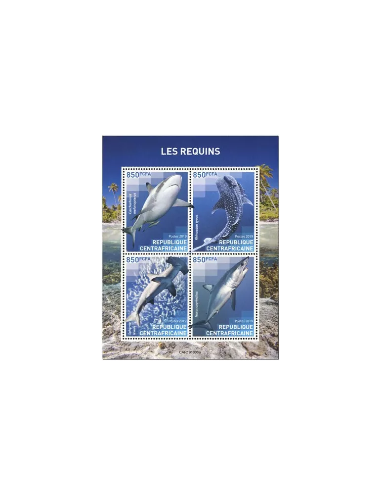 n° 6661/6664 - Timbre CENTRAFRIQUE Poste