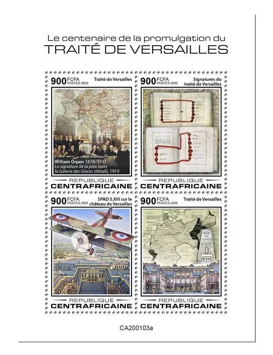 n° 6722/6725 - Timbre CENTRAFRIQUE Poste