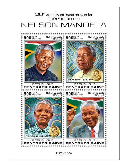 n° 6738/6741 - Timbre CENTRAFRIQUE Poste