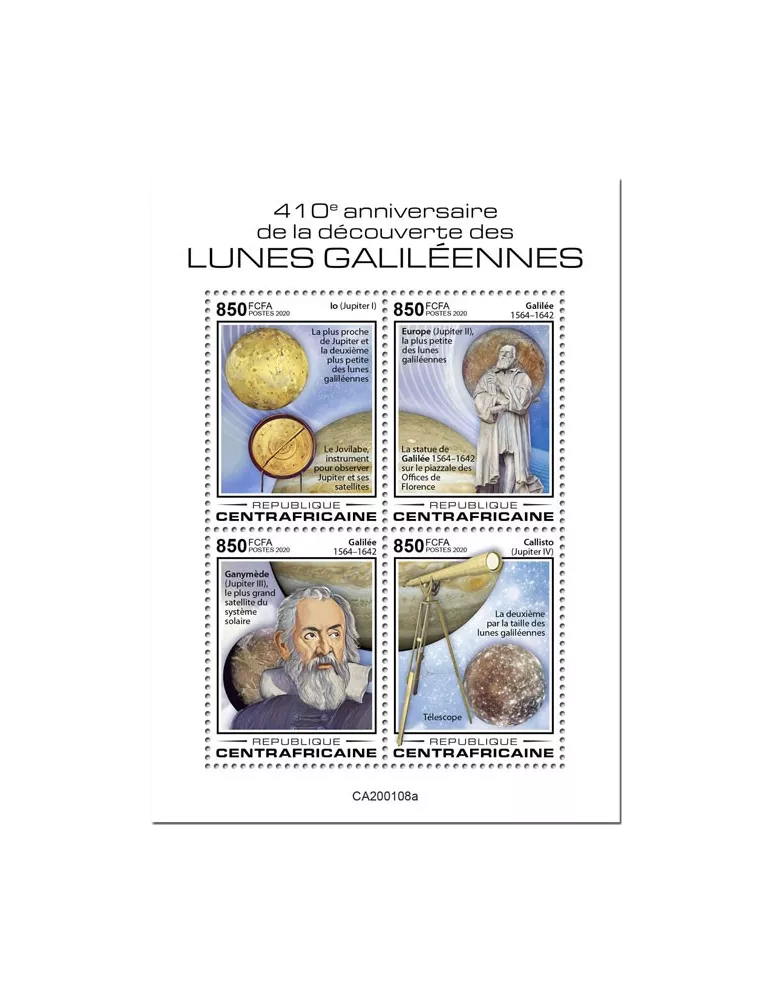 n° 6742/6745 - Timbre CENTRAFRIQUE Poste