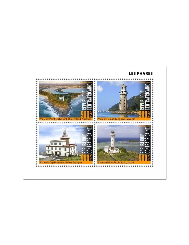 n° 6830/6833 - Timbre CENTRAFRIQUE Poste