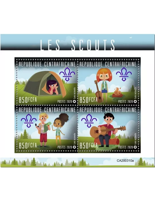 n° 6886/6889 - Timbre CENTRAFRIQUE Poste