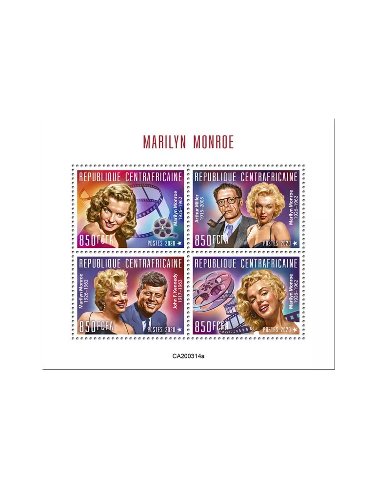 n° 6904/6907 - Timbre CENTRAFRIQUE Poste