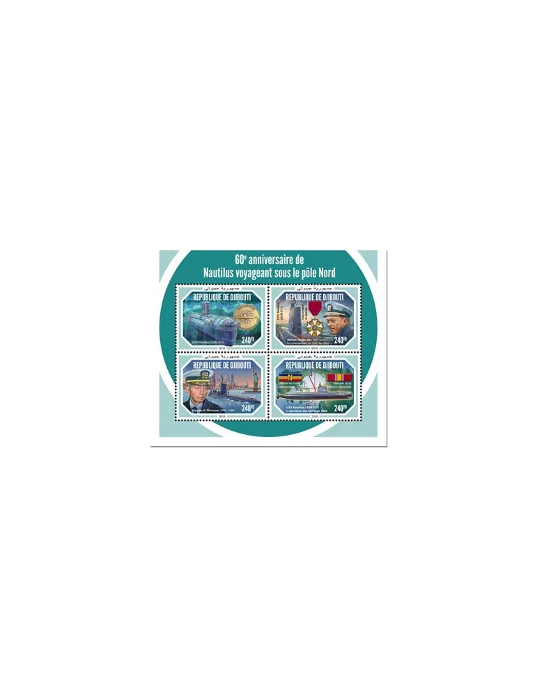 n° 2293/2296 - Timbre DJIBOUTI Poste