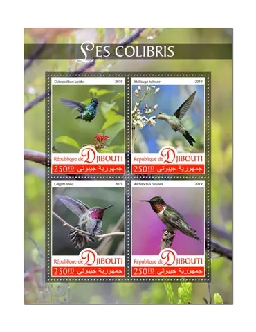 n° 2535/2538 - Timbre DJIBOUTI Poste