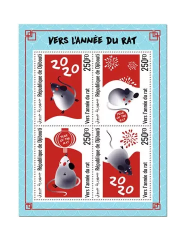 n° 2693/2696 - Timbre DJIBOUTI Poste