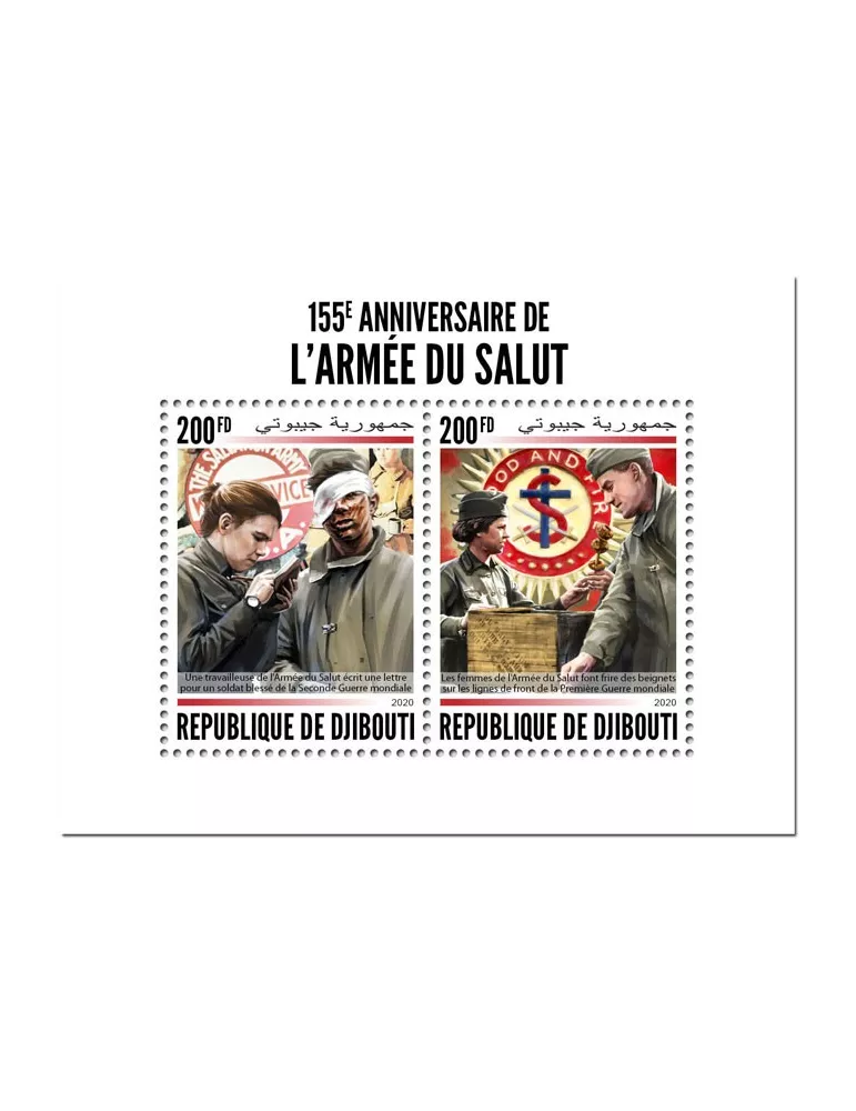 n° 3009/3010 - Timbre DJIBOUTI Poste