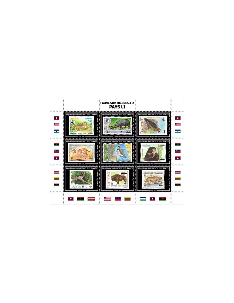 n° 3095/3103 - Timbre DJIBOUTI Poste