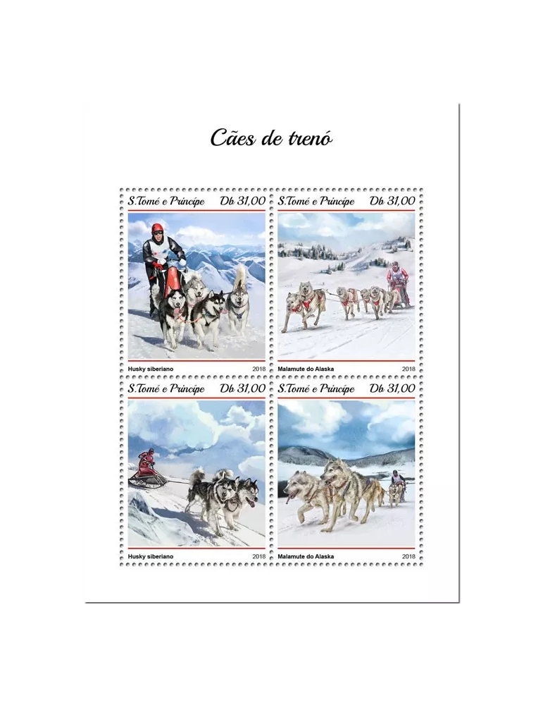 n° 6317/6320 - Timbre SAINT-THOMAS ET PRINCE Poste