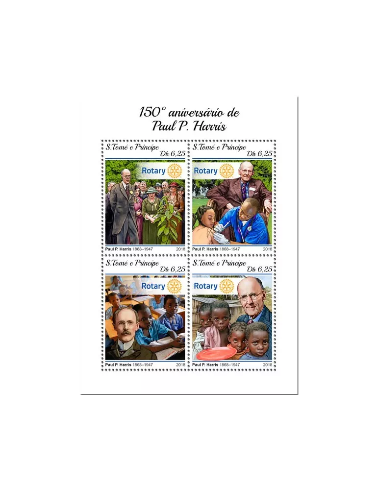 n° 6337/6340 - Timbre SAINT-THOMAS ET PRINCE Poste