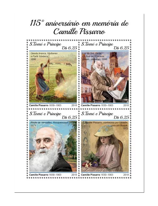 n° 6353/6356 - Timbre SAINT-THOMAS ET PRINCE Poste