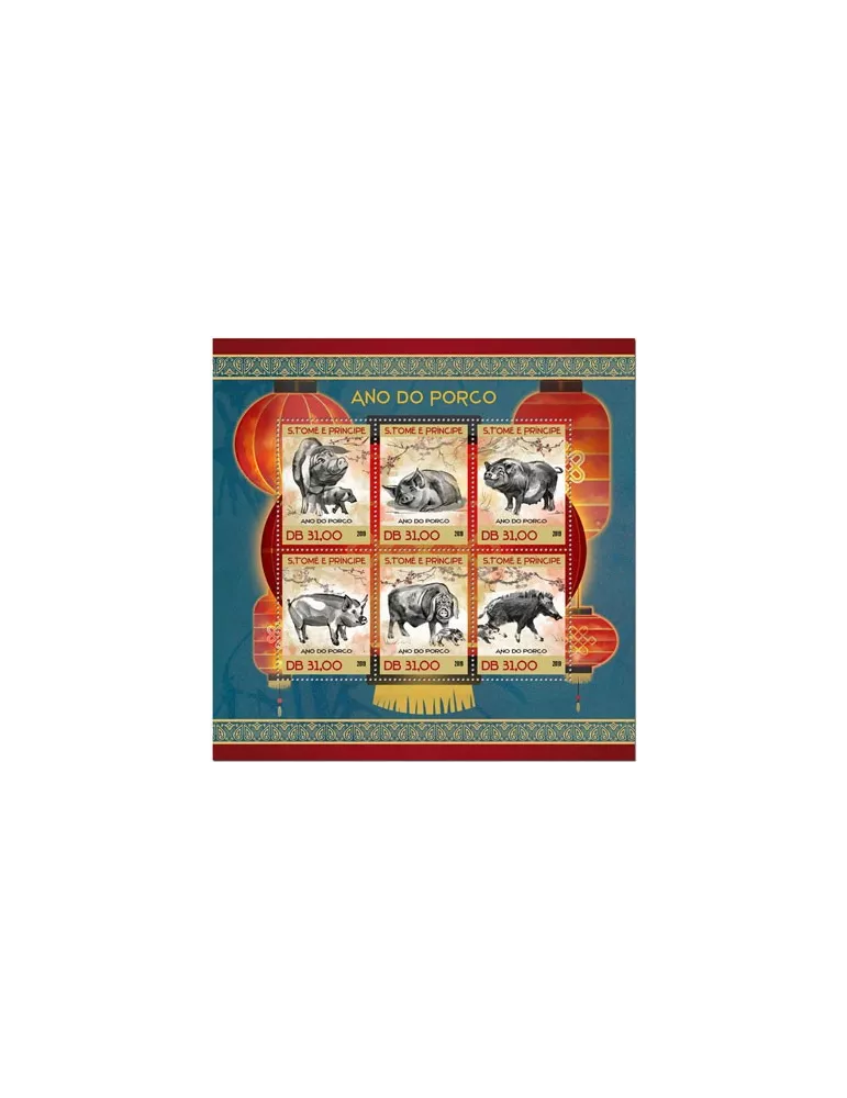 n° 6570/6575 - Timbre SAINT-THOMAS ET PRINCE Poste