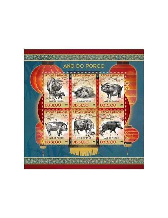 n° 6570/6575 - Timbre SAINT-THOMAS ET PRINCE Poste