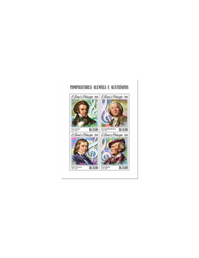 n° 6807/6810 - Timbre SAINT-THOMAS ET PRINCE Poste