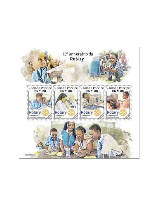 n° 6984/6987 - Timbre SAINT-THOMAS ET PRINCE Poste