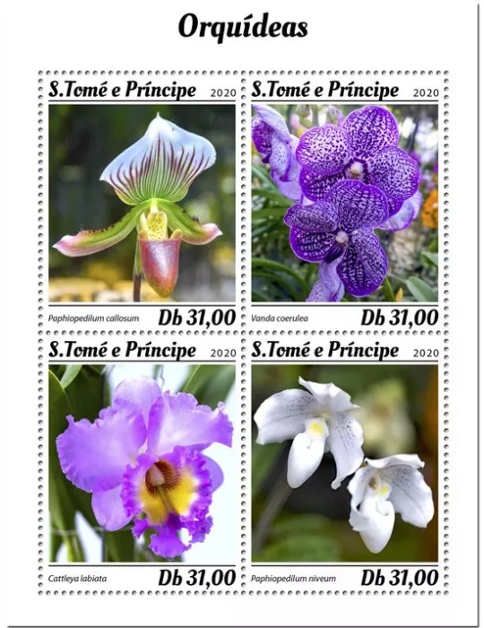 n° 7012/7015 - Timbre SAINT-THOMAS ET PRINCE Poste