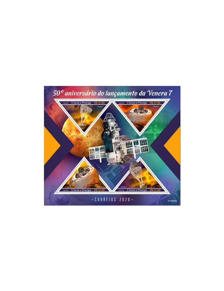 n° 7186/7189 - Timbre SAINT-THOMAS ET PRINCE Poste