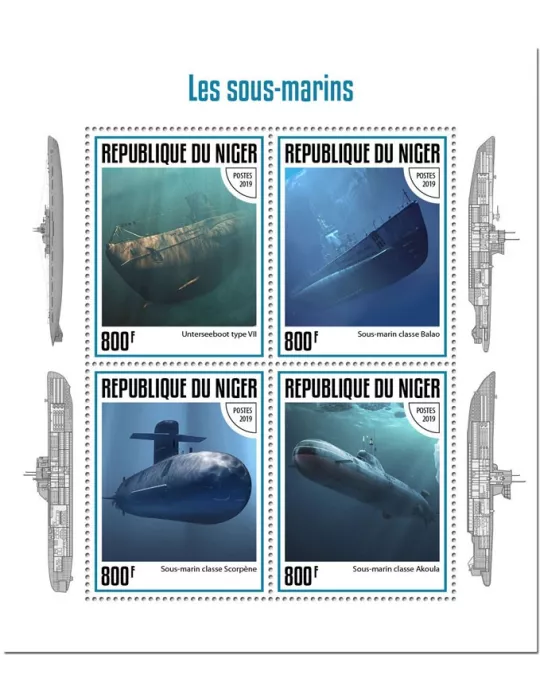 n° 5358/5361 - Timbre NIGER Poste