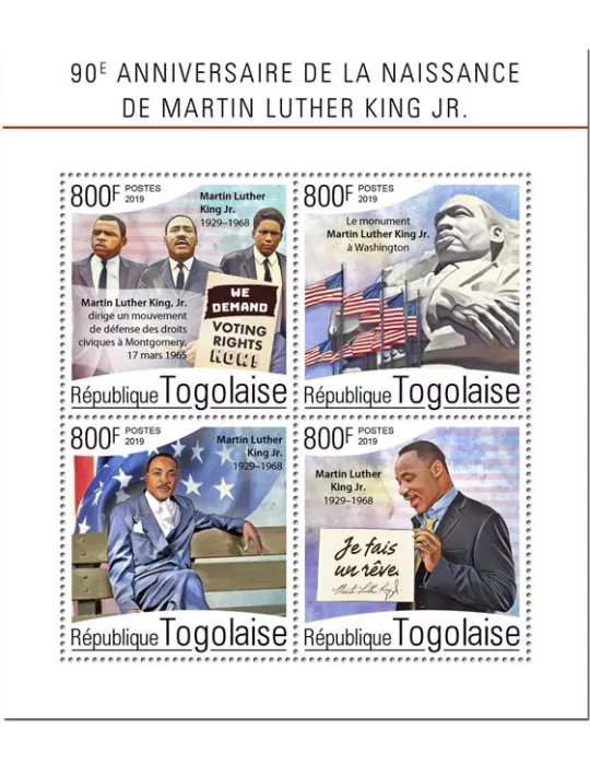 n° 7026/7029 - Timbre TOGO Poste
