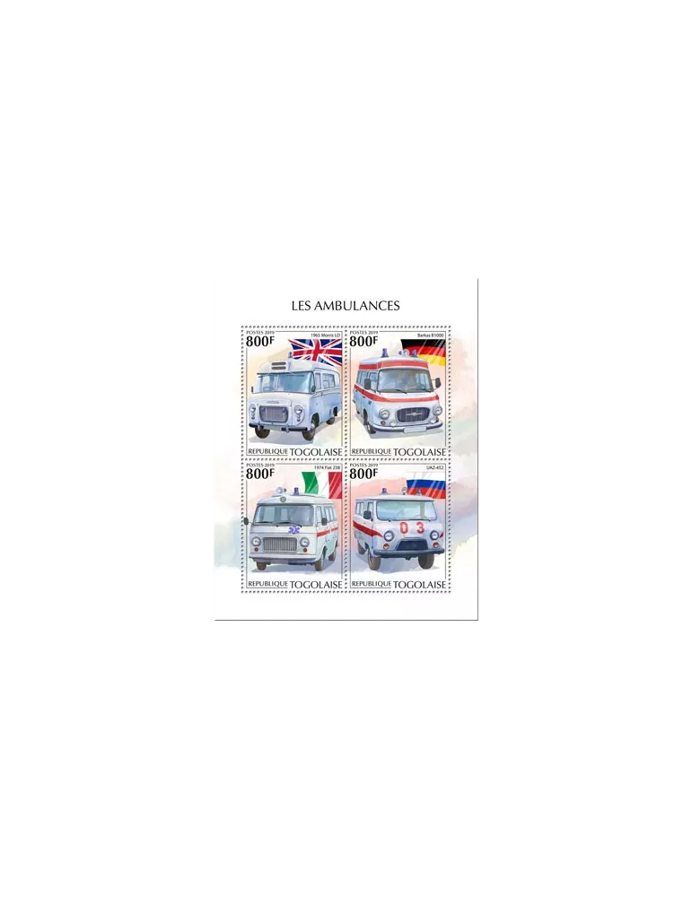 n° 7330/7333 - Timbre TOGO Poste