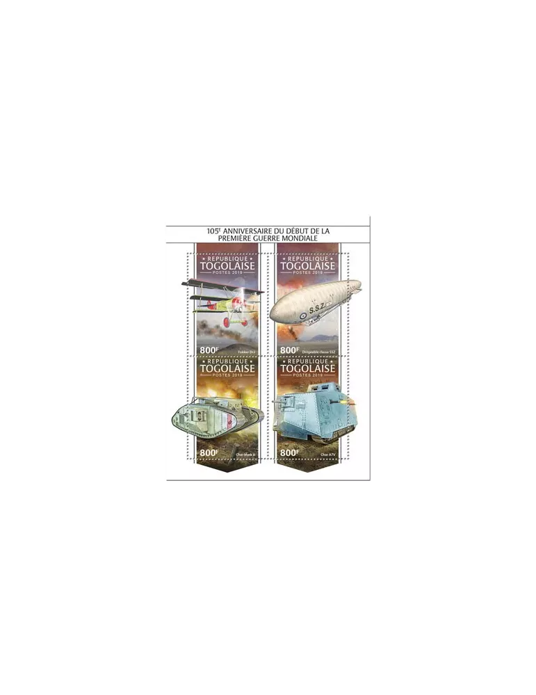 n° 7362/7365 - Timbre TOGO Poste