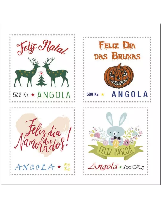 n° 1948/1951 - Timbre ANGOLA Poste