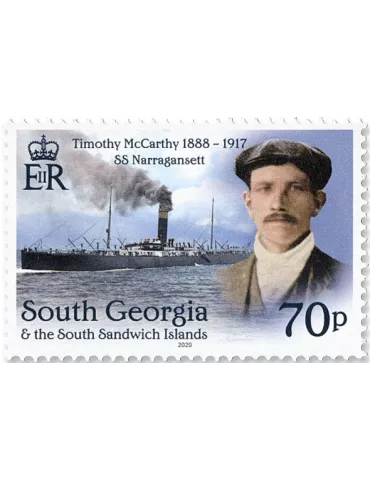 n° 744/747 - Timbre GEORGIE DU SUD Poste